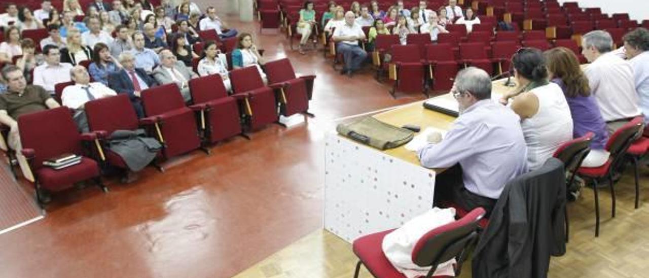 Imagen de archivo de una asamblea de trabajadores de la SGR.