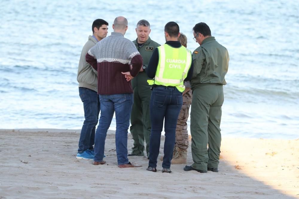 Las imágenes del accidente aéreo en La Manga