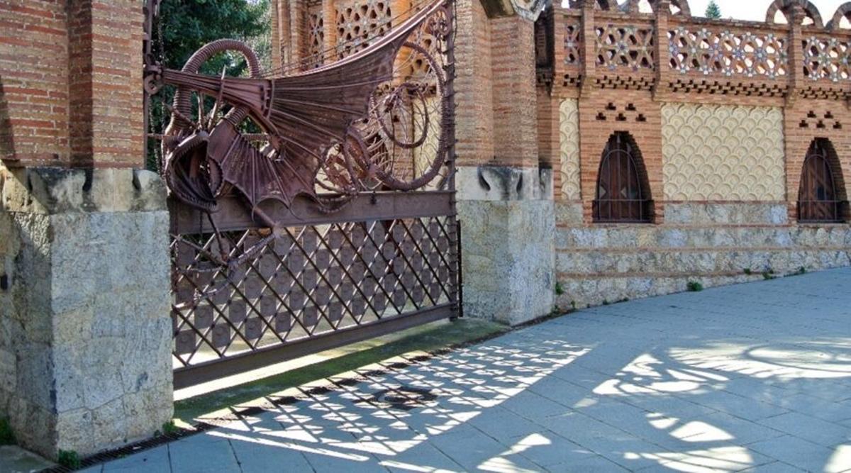 La Porta del Drac, en los Pabellones de la Finca Güell, en Barcelona.