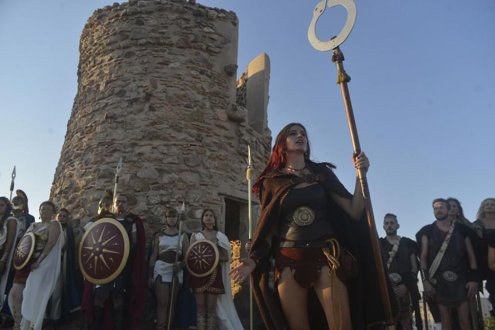 Encendido del Fuego Sagrado y pregón de la alcaldesa de Cartagena