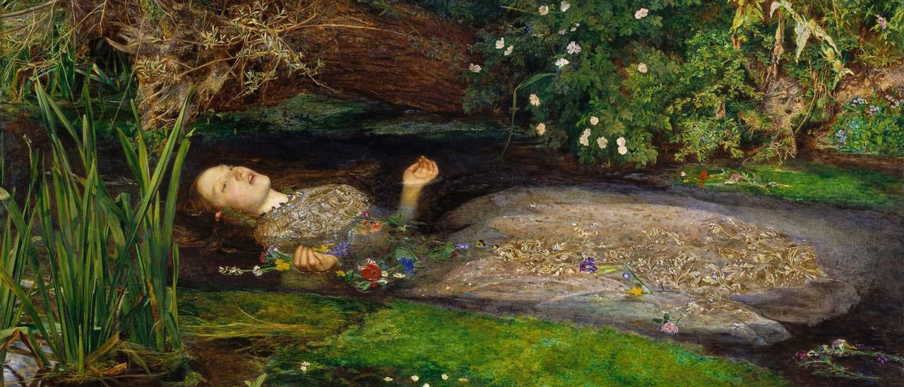 &#039;Ophelia&#039; (1851), de John Everett Millais.