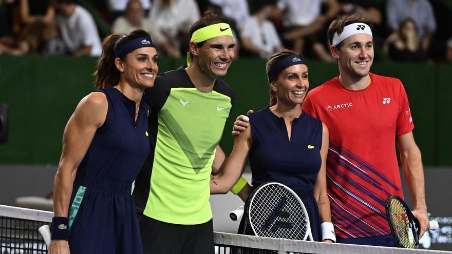 Nadal y Sabatini juegan un dobles mixto histórico ante Ruud y Dulko