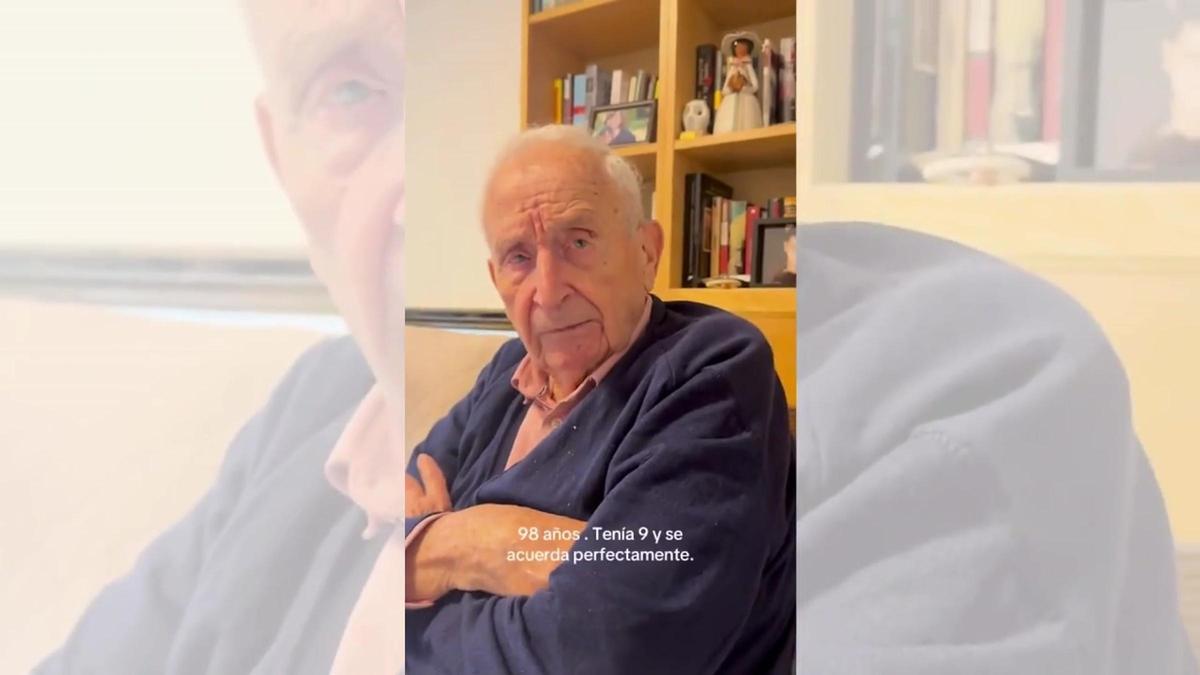 Ramón, un anciano gallego de 98 años, recita de memoria el '11' del Celta de 1936