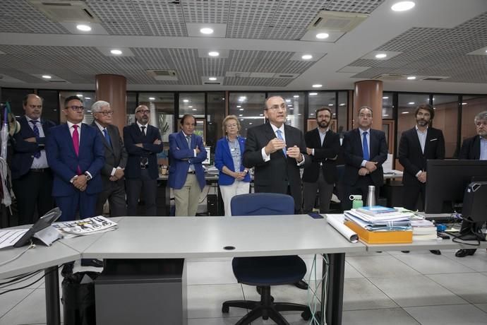 03.10.19. Las Palmas de Gran Canaria. Visita de F. Javier Moll de Miguel, presidente del Grupo Prensa Iberica,  a la redacción e instalaciones de La Provincia . Foto Quique Curbelo  | 03/10/2019 | Fotógrafo: Quique Curbelo