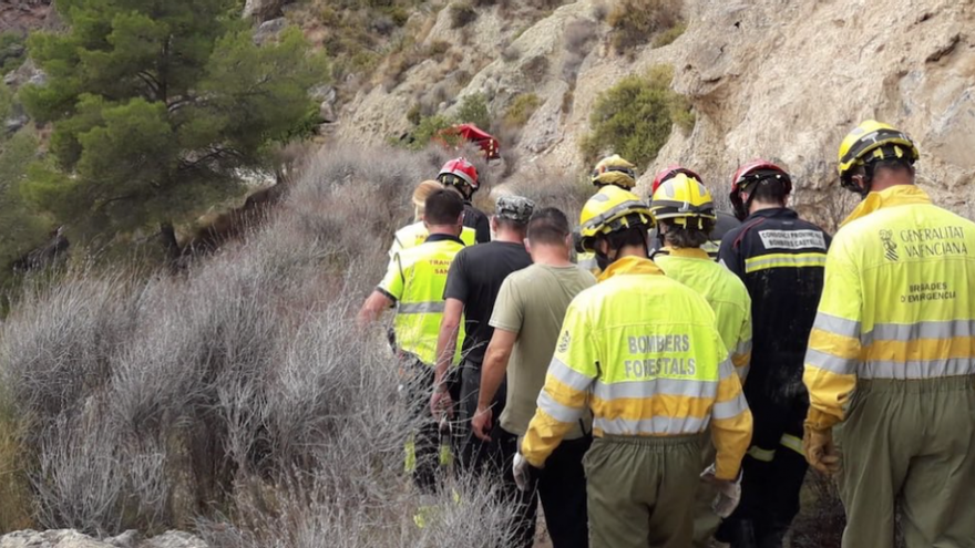 Rescatan a una mujer herida en la Ruta del Reloj de Navajas