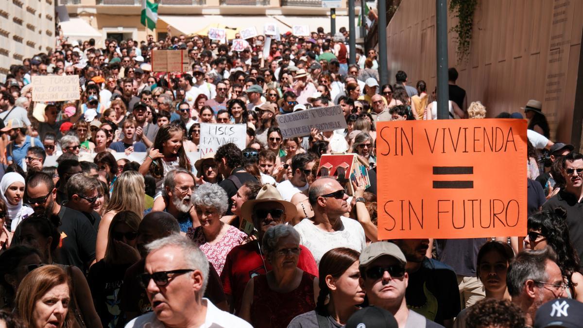 La manifestación por una vivienda digna del pasado 29 de junio.