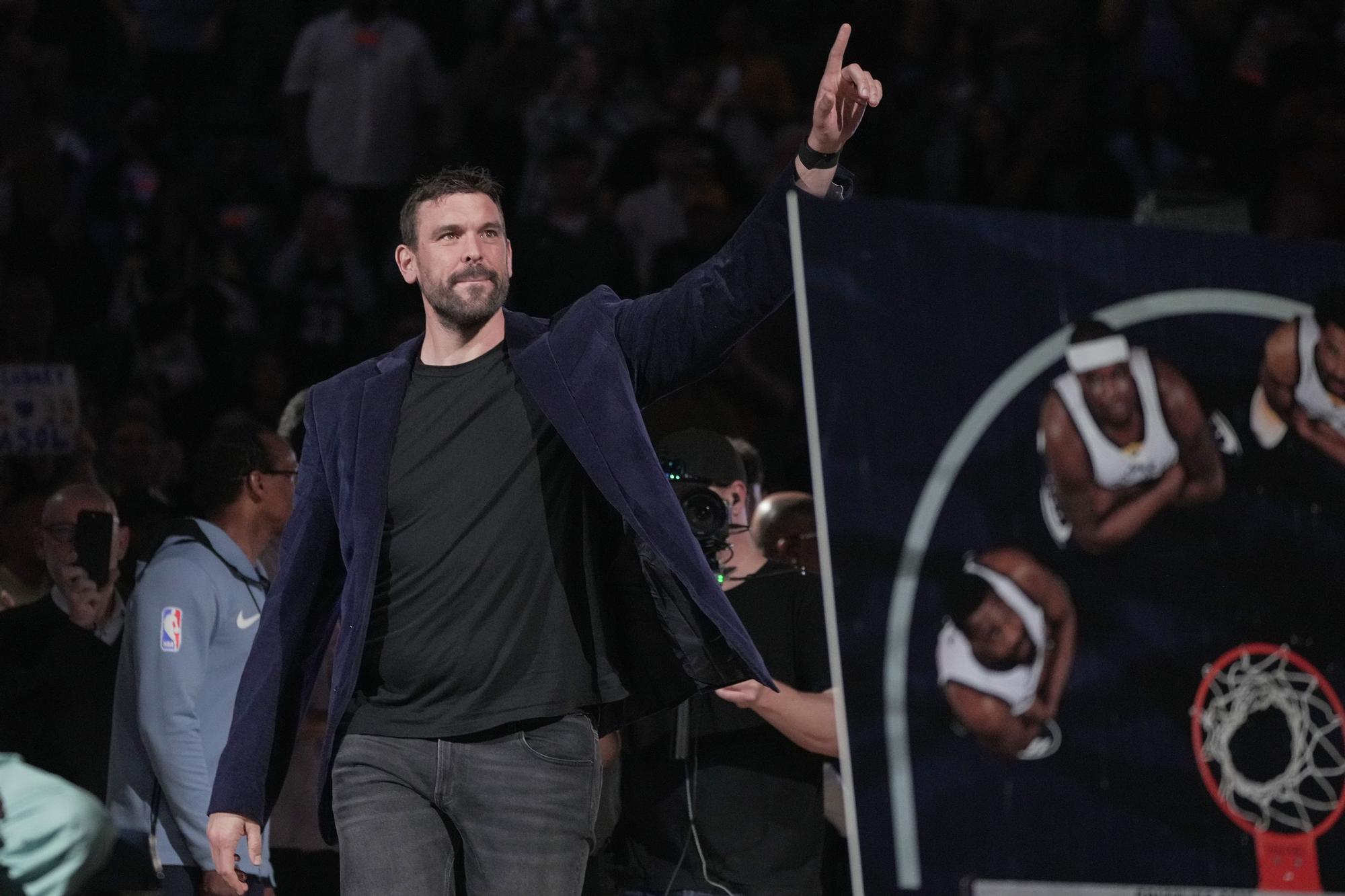 Les millors imatges de la retirada de la samarreta de Marc Gasol a Memphis