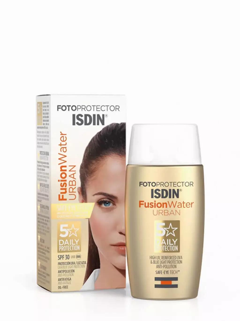 Isdin fusion water urban sin color spf 30 (22,69 euros).