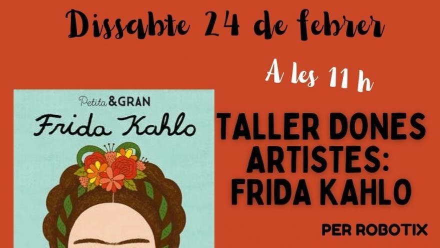 Taller de dibuix Autoretrat a partir del conte Petita &amp; gran. Frida Kahlo, coordinat per Robotix