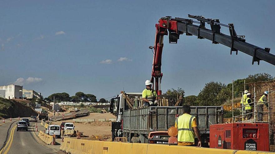 Els treballs de millora entre Maçanet i Tordera, aquesta setmana