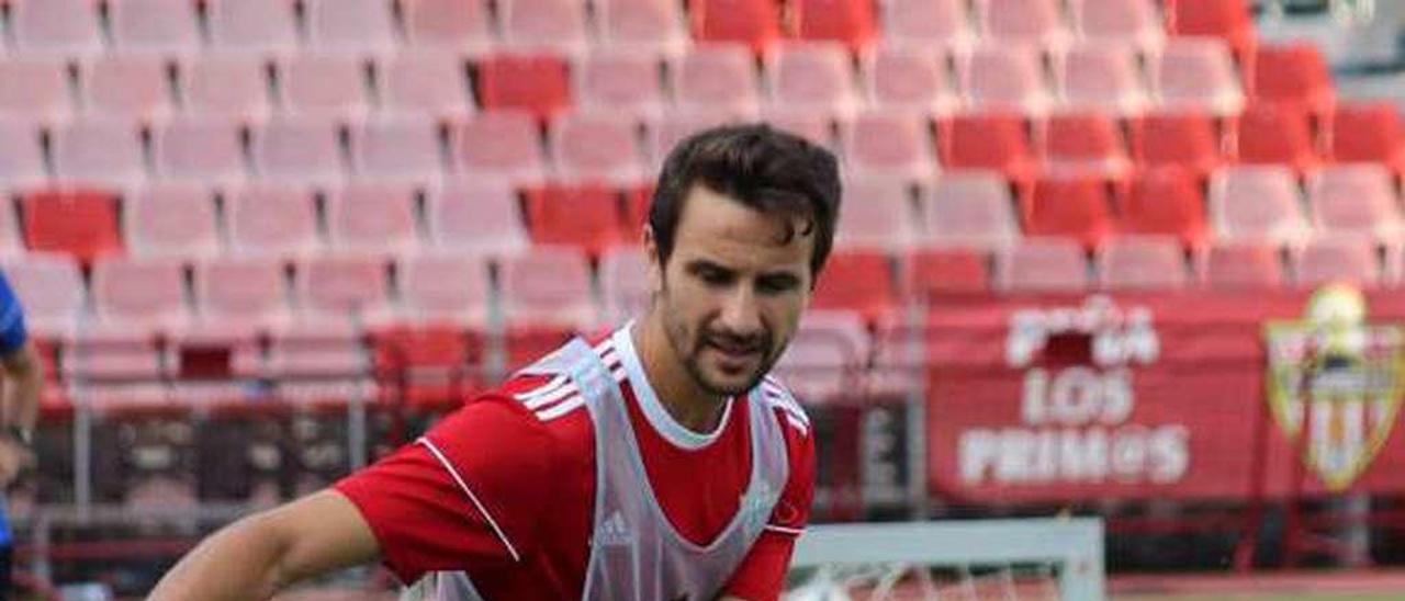 Juan Muñoz, en un entrenamiento.