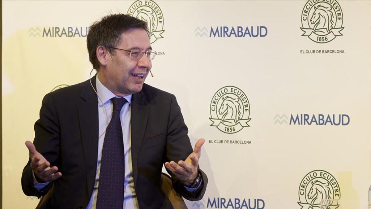 Josep Maria Bartomeu, en el Círculo Ecuestre