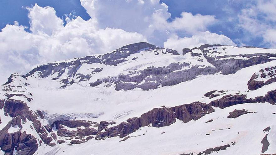 Glaciar de Monte Perdido, en los Pirineos.