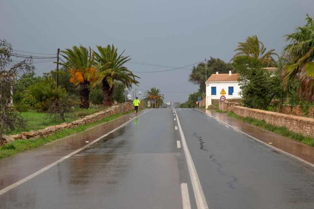Formentera no se libró de la lluvia