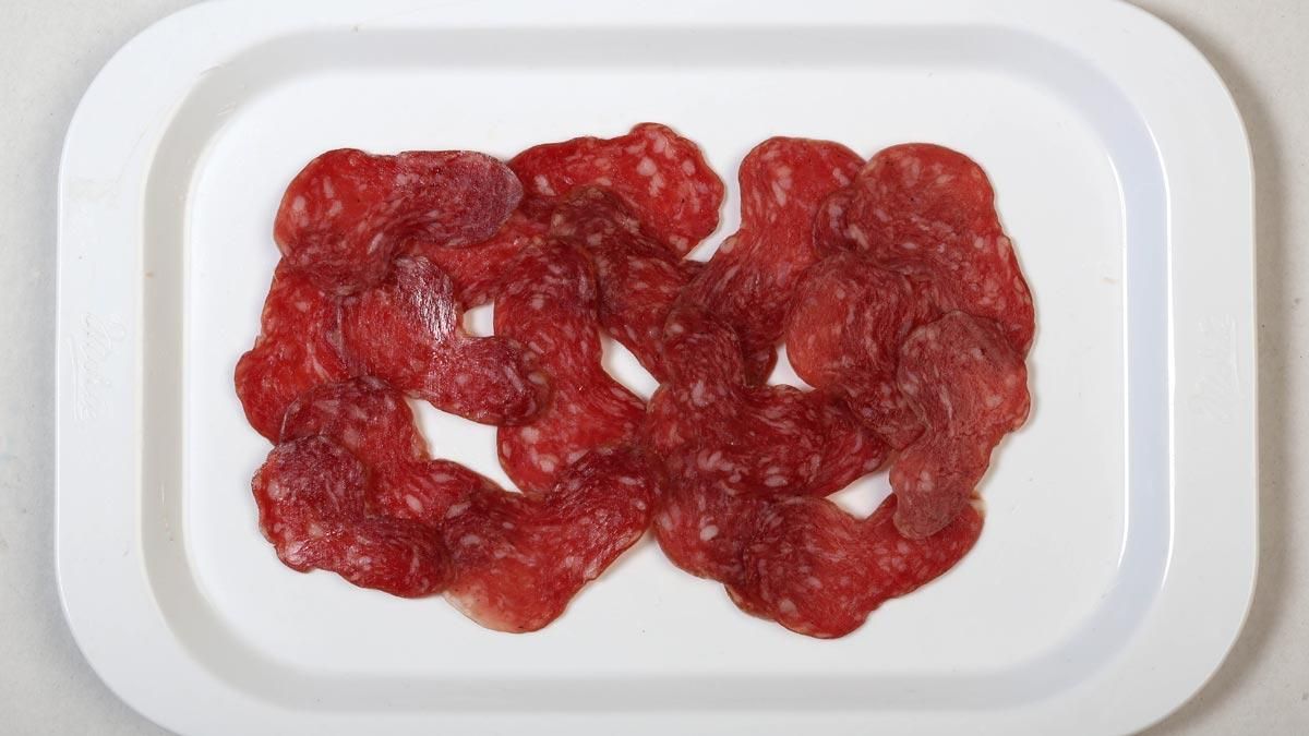Un plato de fuet.