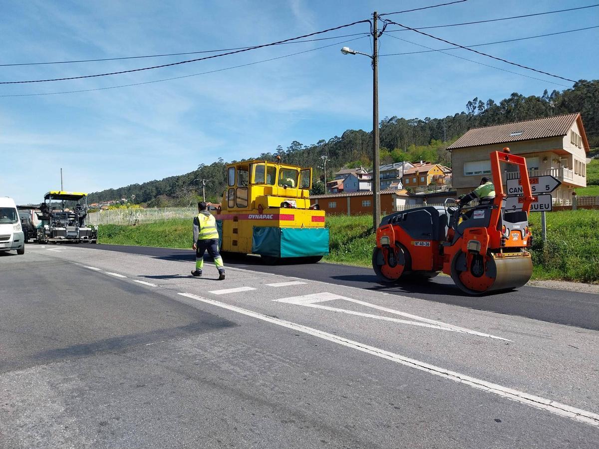 Vuelven las obras (y las colas) a la PO-551 entre Bueu y Cangas