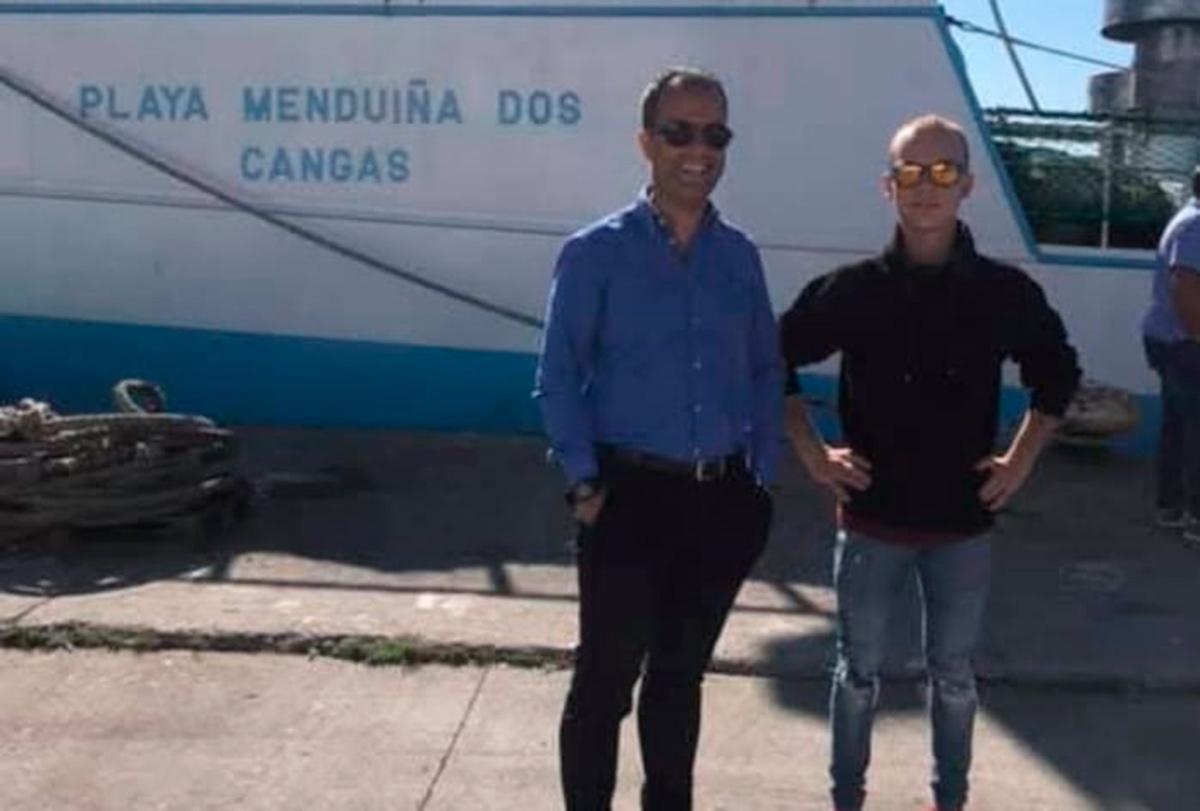 Miguel Gestido junto a su padre, José Luis Gestido.