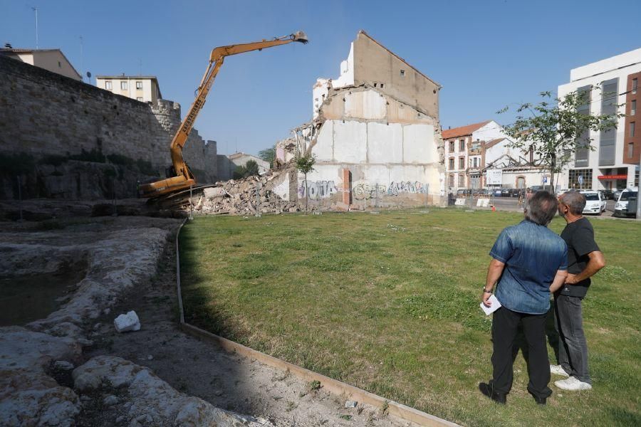 Derribo para liberar la muralla en Zamora