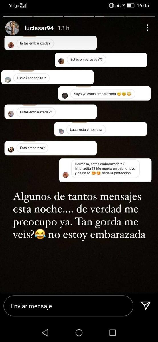 Lucía ('La isla de las tentaciones') no está embarazada