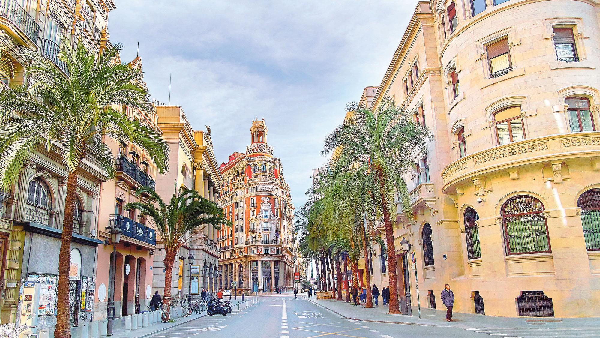 El centro de Valencia, sin coches