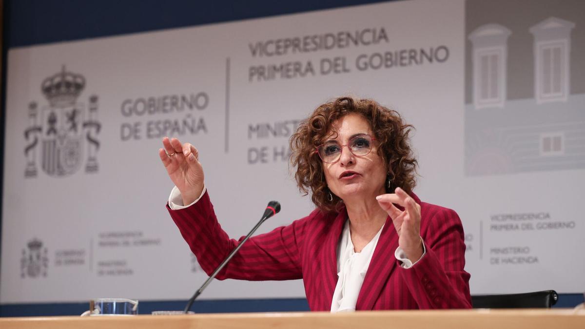 La vicepresidenta del Gobierno, María Jesús Montero