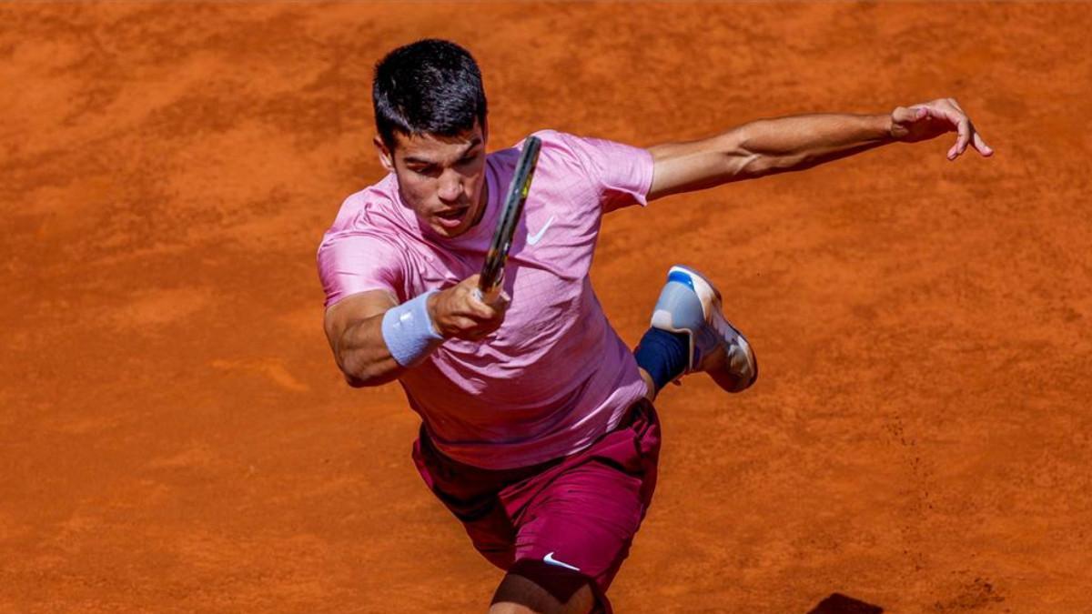 Alcaraz durante su debut en Madrid