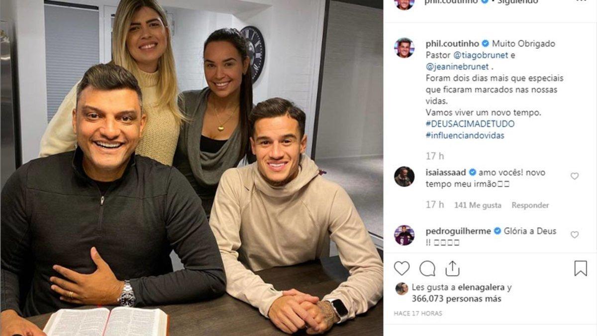 Coutinho junto al Pastor Bunet, Jeanine Brunet y su esposa Aine