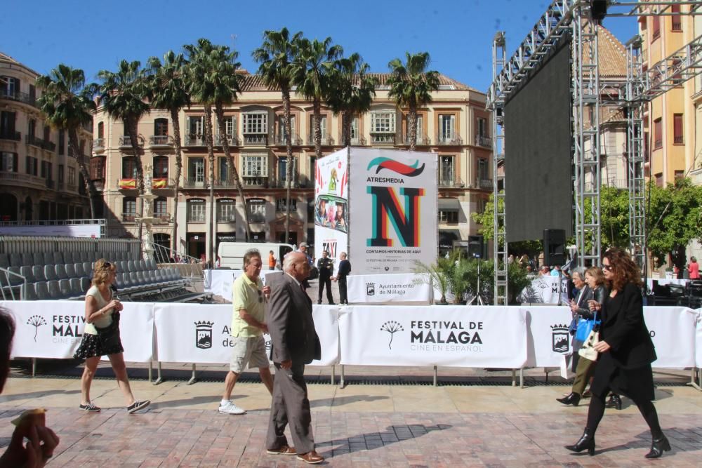 La ciudad se prepara para el Festival de Málaga