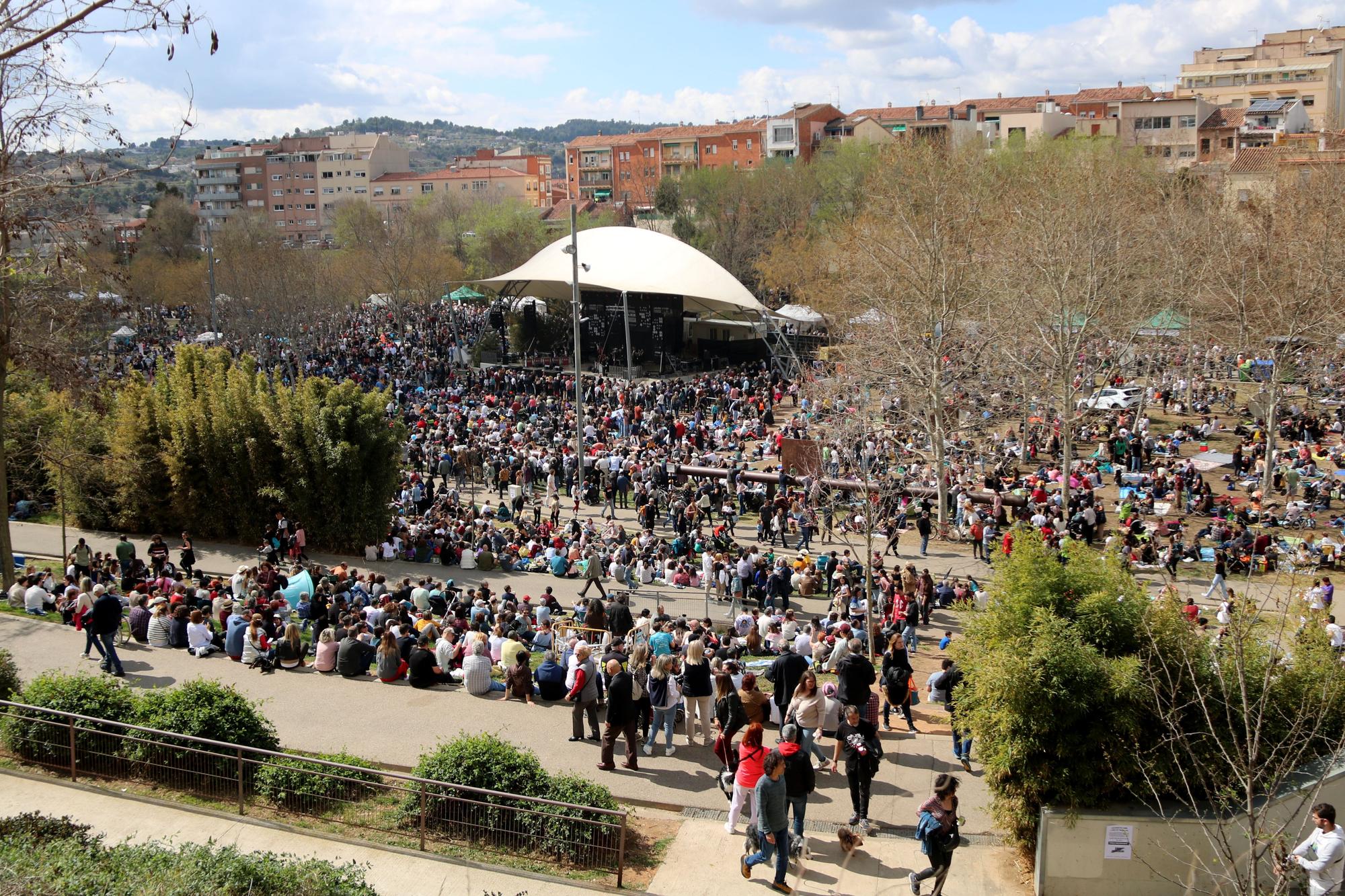 Imagen área del Pícnic Jazz de Vallpardís (Terrassa)