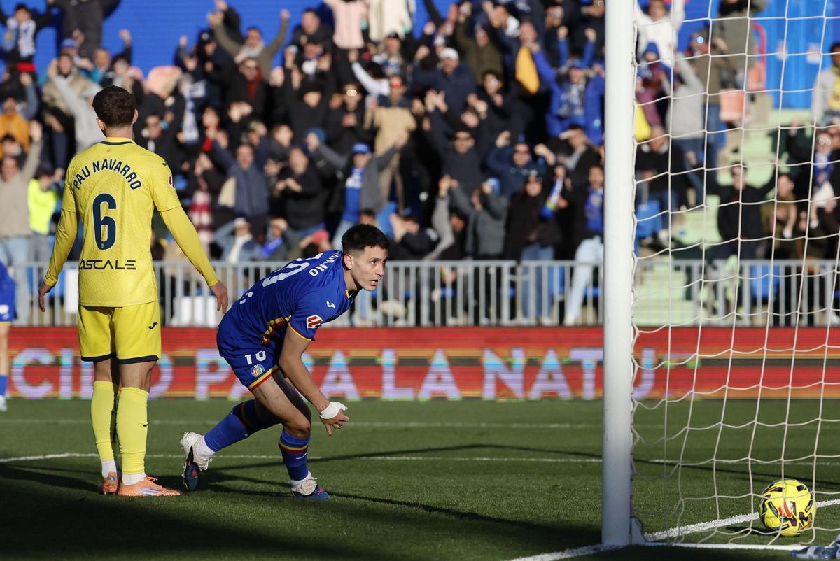 El árbitro fue protagonista en la derrota del Villarreal en Getafe.