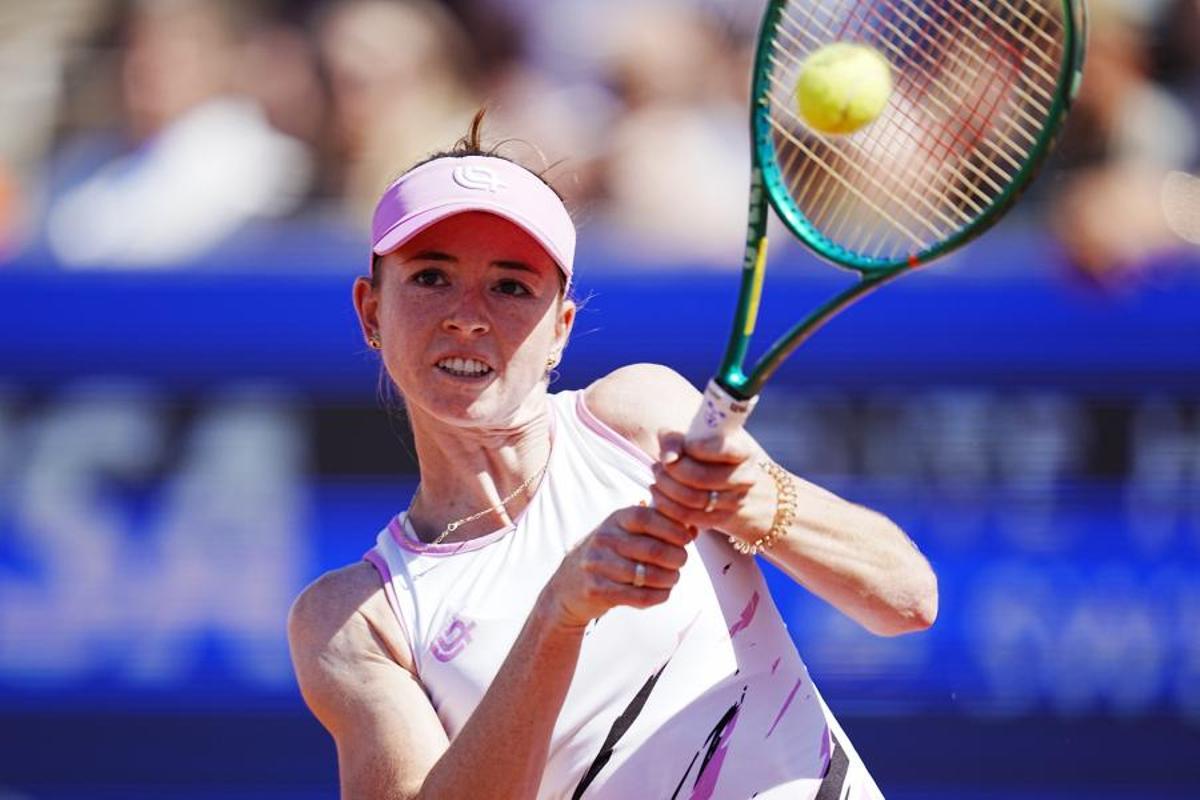 Paula Badosa, durant la final del torneig de Bastad