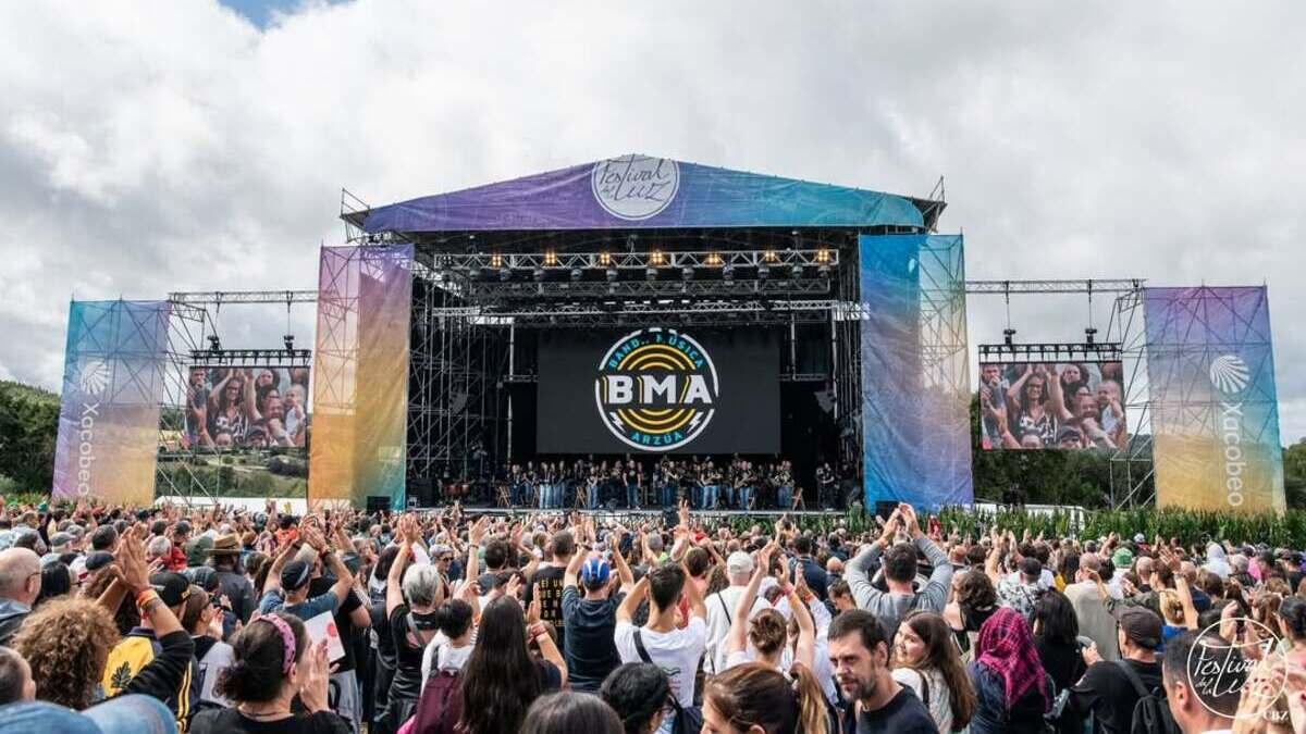 Concierto en una edición anterior del Festival de la Luz de Boimorto