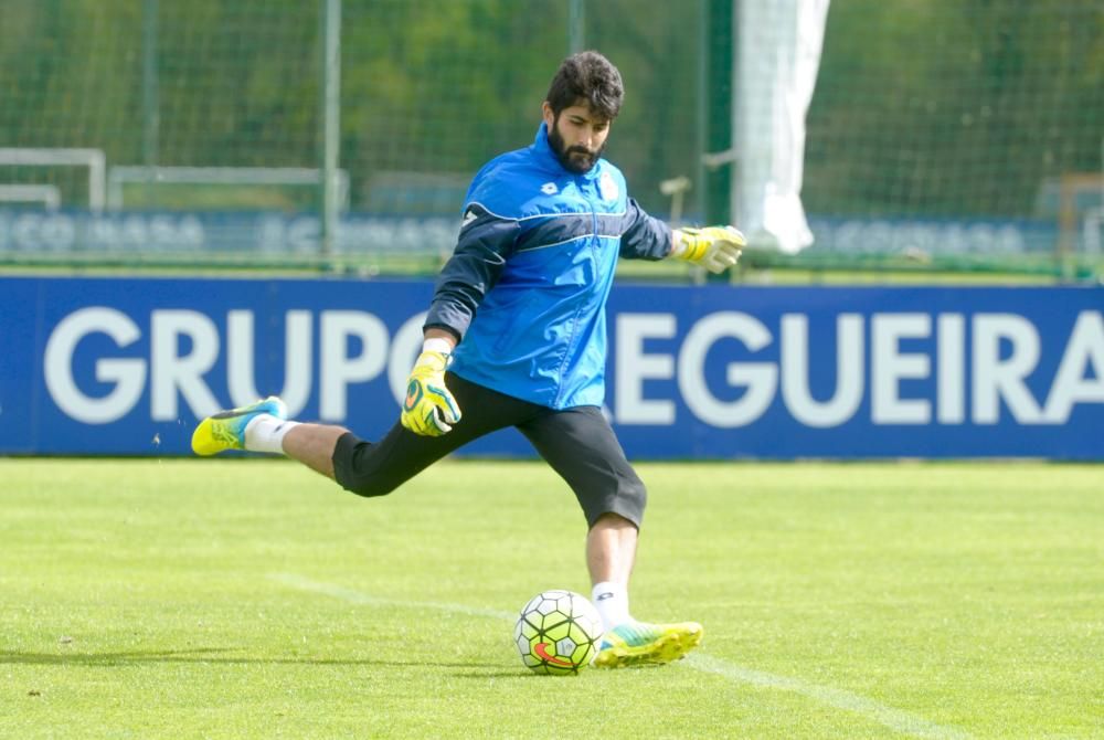 El Dépor entrena para reponerse de la goleada