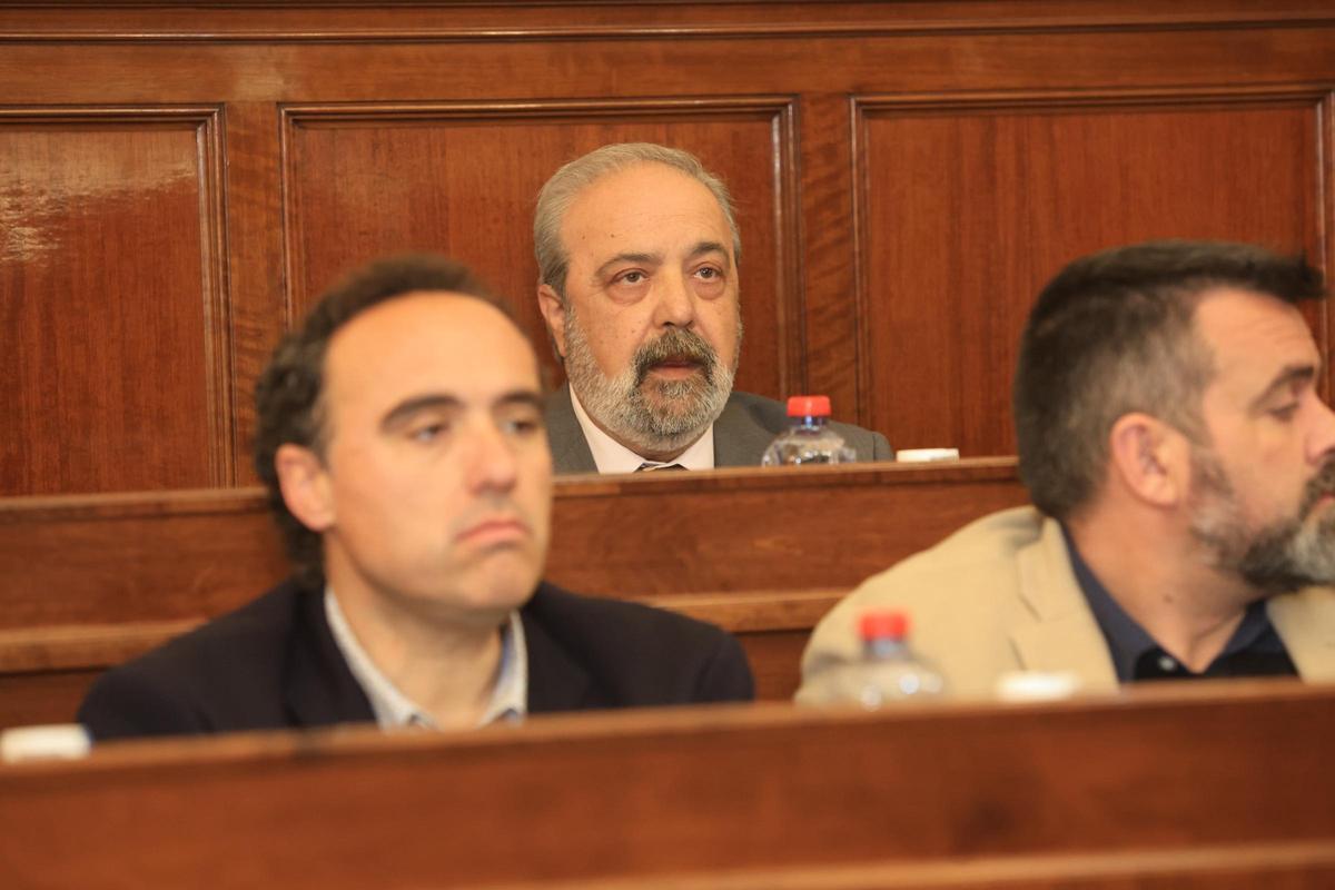 El diputado de Vox, Luciano Ferrer, en el pleno de este martes.