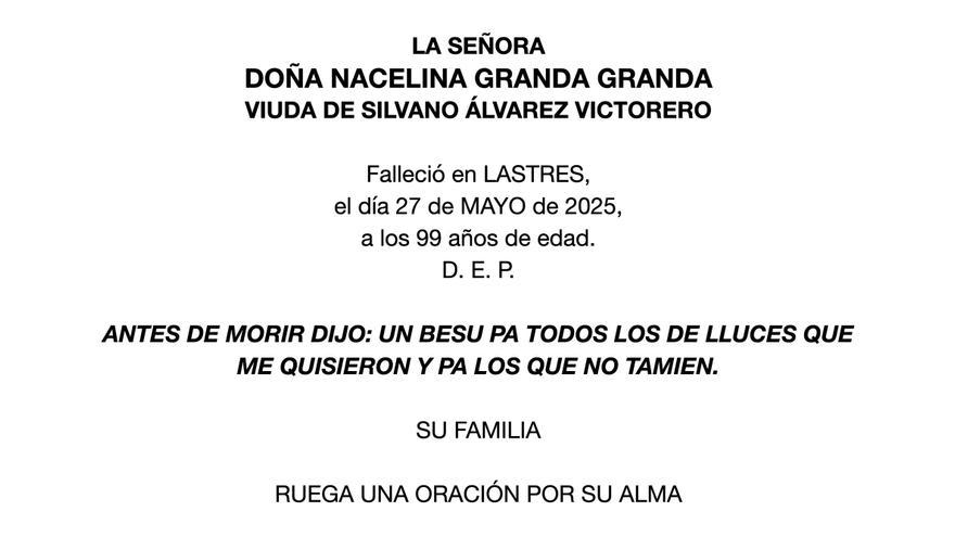 &quot;Antes de morir dijo...&quot;: el tierno mensaje de una asturiana que ha quedado inmortalizado en su esquela