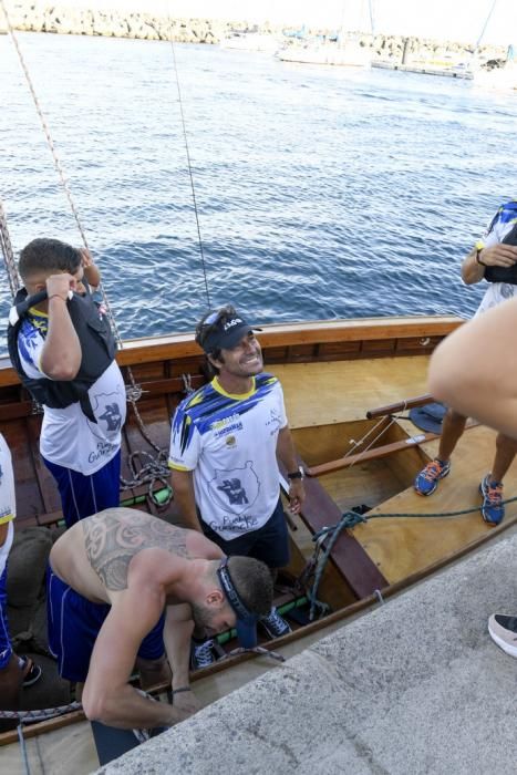 21-09-19 DEPORTES. BAHIA DEL PUERTO. LAS PALMAS DE GRAN CANARIA. Vela latina. Desempate Guanche-Tomás Morales por el título del Campeonato. Fotos: Juan Castro.  | 21/09/2019 | Fotógrafo: Juan Carlos Castro