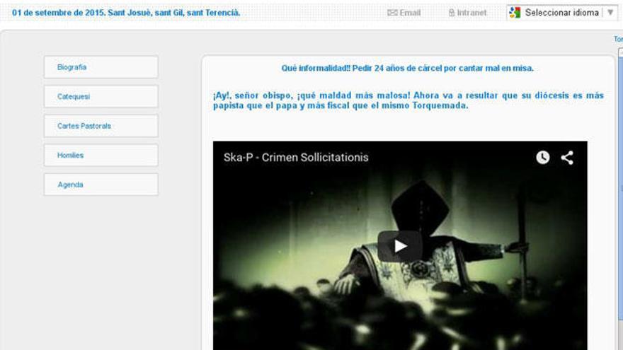 Un ataque informático de Anonymous hace caer la web del Obispado de Mallorca