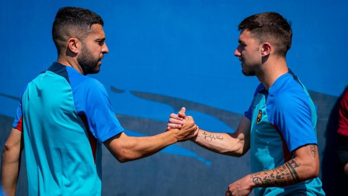 Jordi Alba se ejercitó con el filial para llegar a tono con la Selección