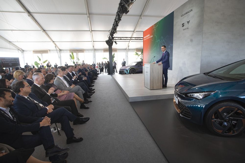 Presentación de la gigafactoría de Volkswagen en Sagunt