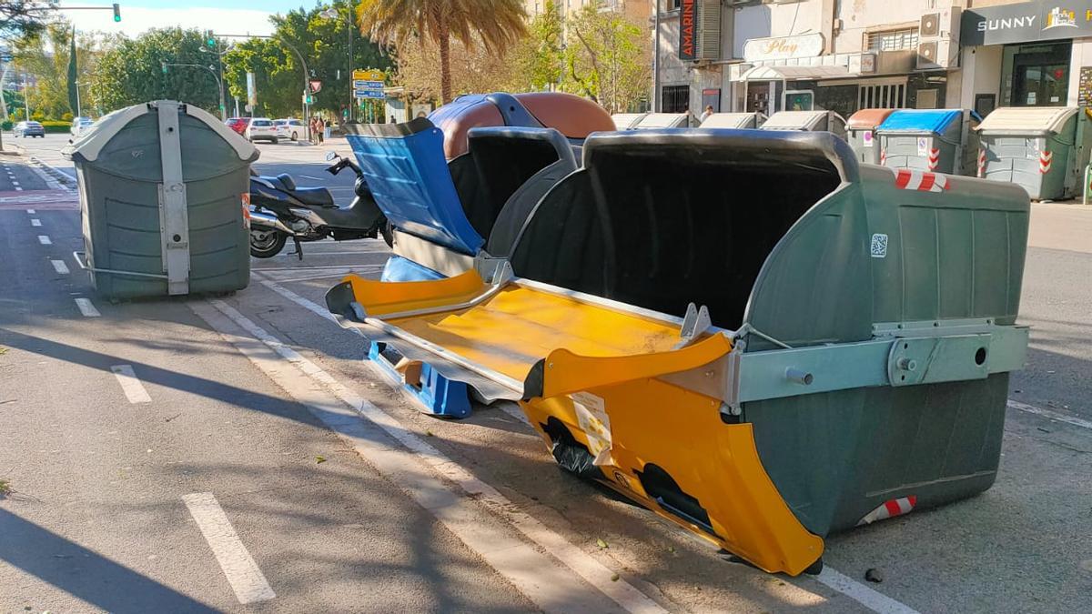 El viento causa destrozos en la ciudad de València