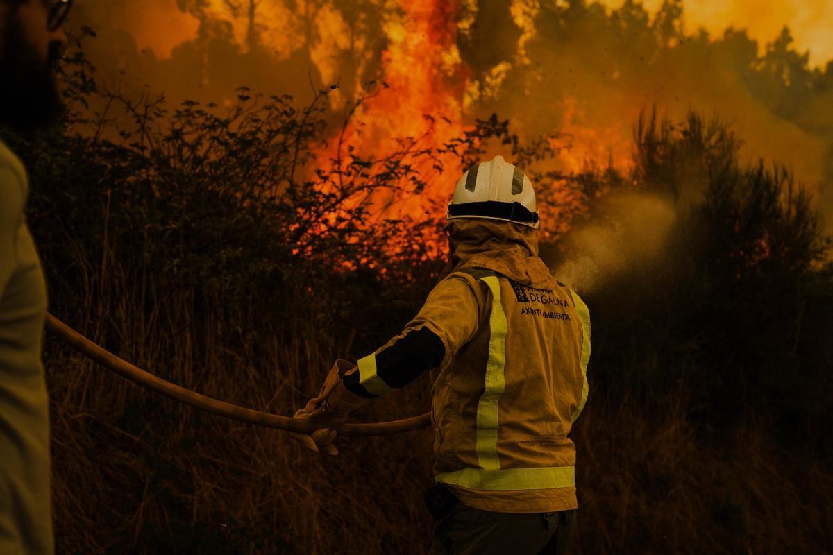 El incendio de O Riós, en imágenes El incendio de O Riós, en imágenes