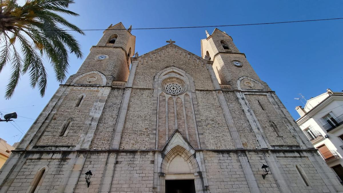 La fachada de la iglesia de la Puríssima Xiqueta