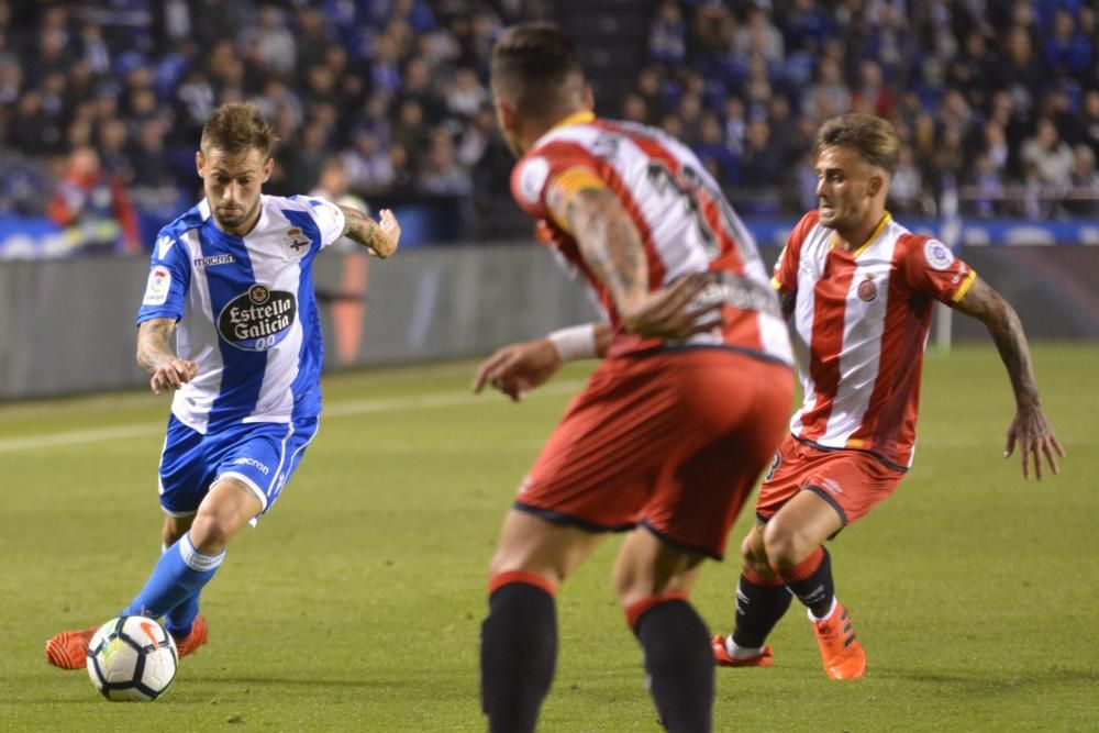 El Deportivo cae ante el Girona en Riazor