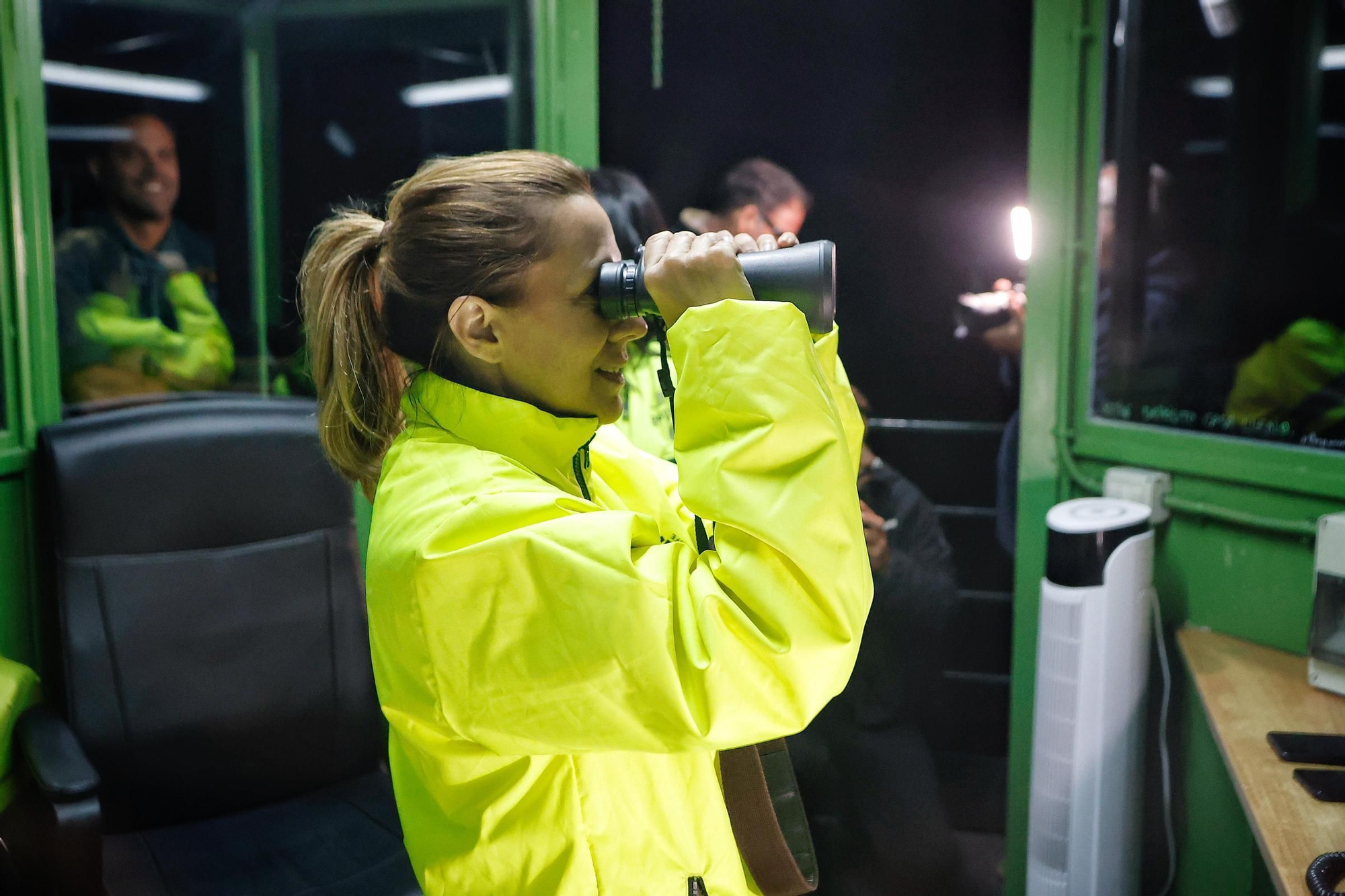 Visita nocturna al Operativo de Prevención y Extinción de Incendios Forestales