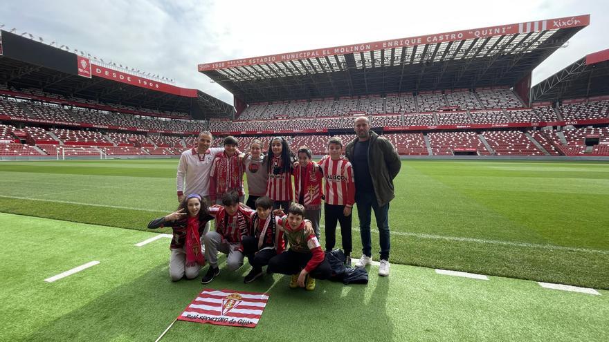 Una victoria por Quini: la iniciativa para guiar al Sporting al ascenso del Colegio Santa Olaya y la nieta del Brujo