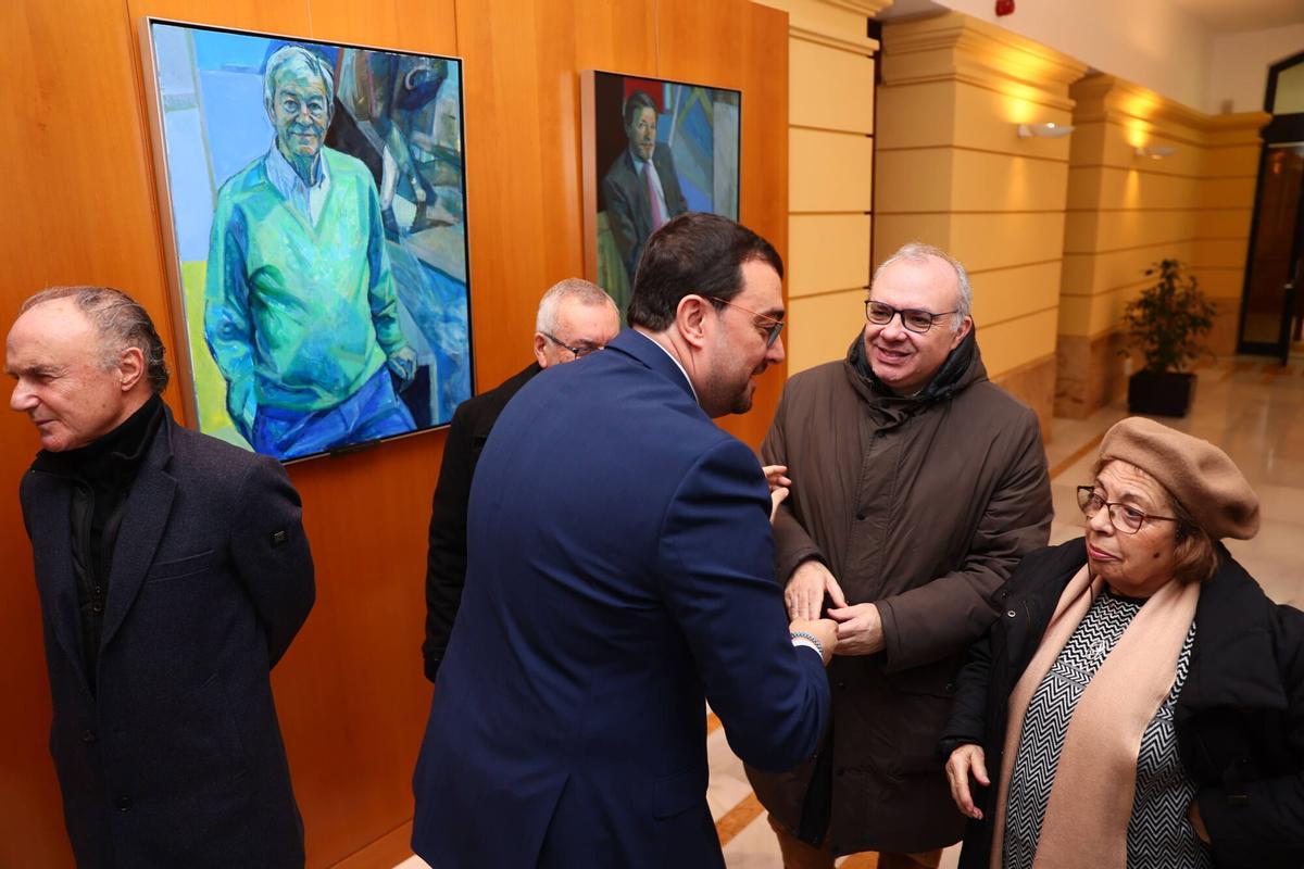 Presentación del nuevo retrato de Vicente Álvarez Areces.