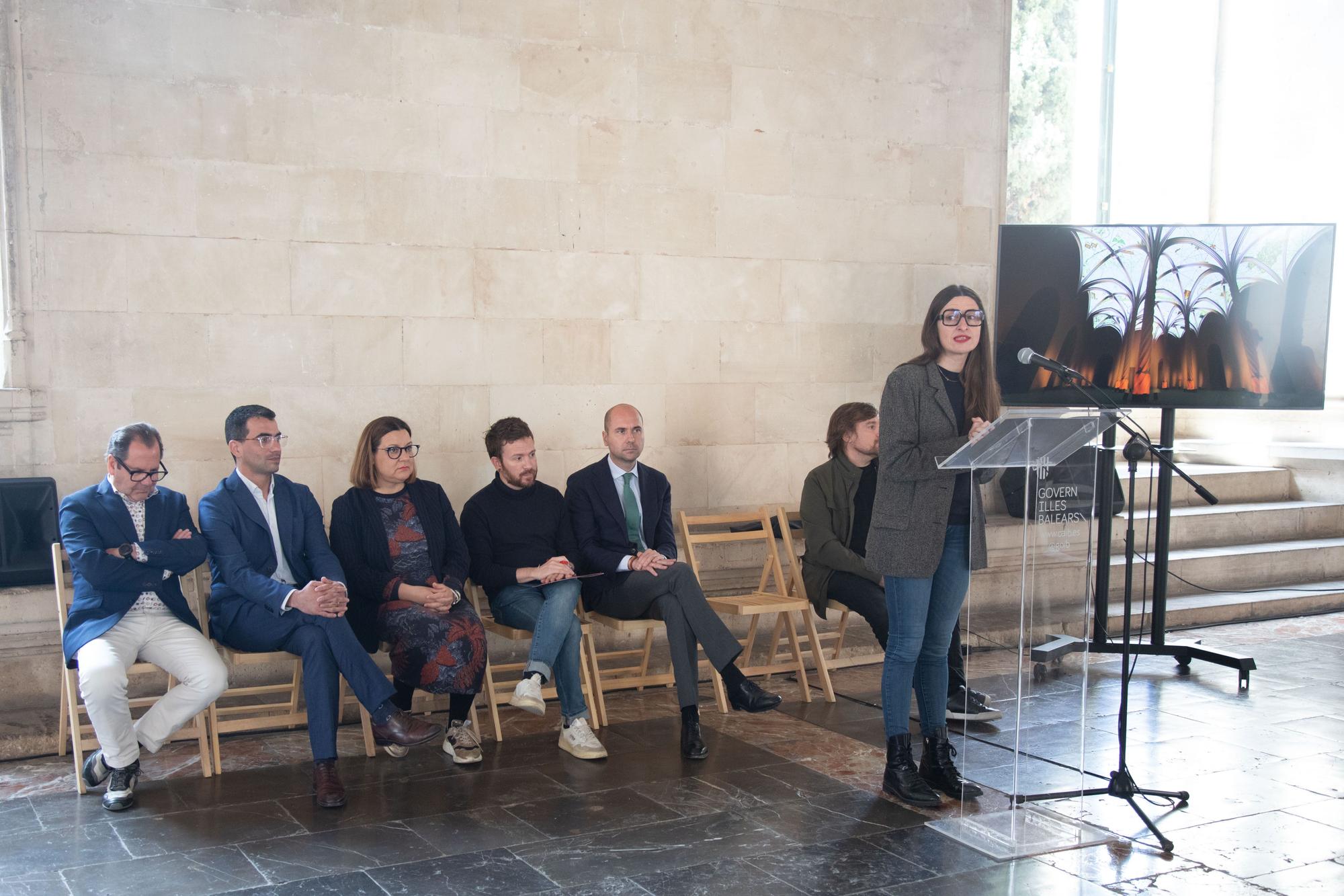 Inma Prieto, directora de Es Baluard, durante su intervención en la rueda de prensa