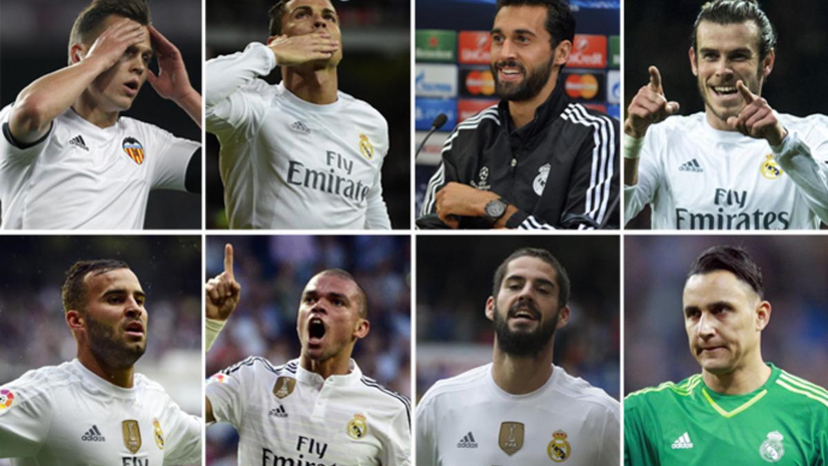 Cheryshev, Ronaldo, Arbeloa, Bale, Jesé, Pepe, Isco y Navas