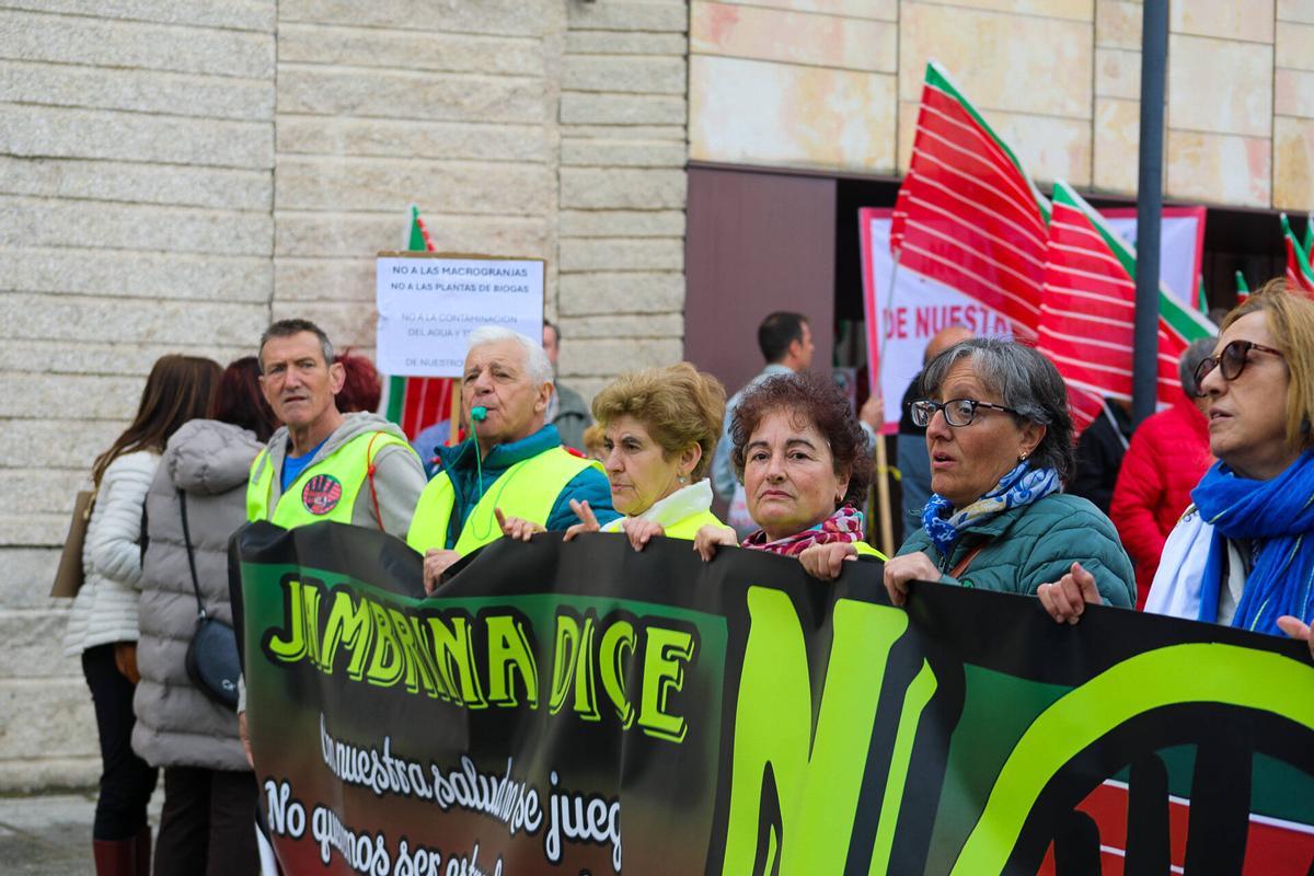 Ni molinos ni biogás: la oposición al nuevo mapa energético convoca a un millar de zamoranos en la capital
