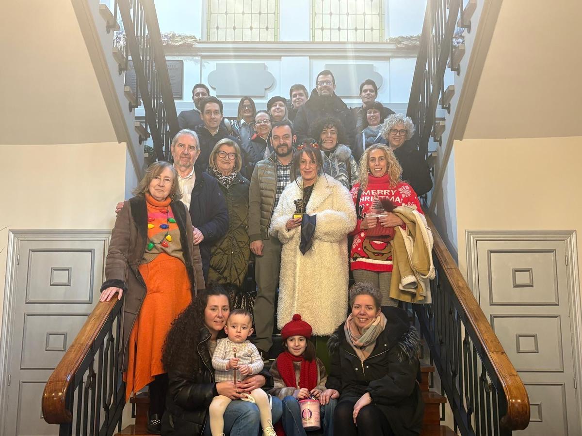 Foto de familia de los premiados en el concurso.